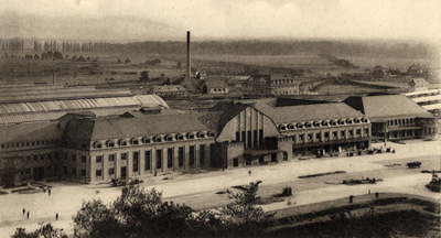 Der neue Hauptbahnhof im Jahre 1914 vom Lauterberg aus gesehen. StadtAK 8/PBS oXIVa 309
