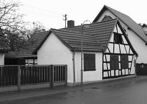 Eines der letzten Kleinbauernhäuser in Karlsruhe